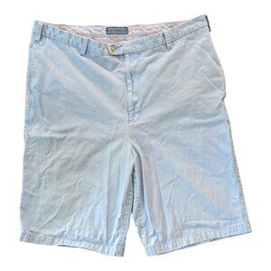 Peter Millar Winston Washed Shorts Men's 40 Light Blue Twill Pima Golf 12"